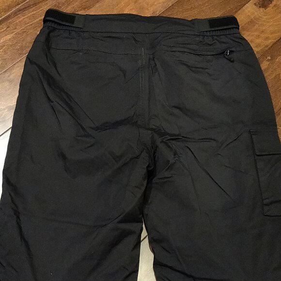 Lands End Men's Insulated Snow Ski Pants With Gaiters Black SIZE 38 T - Picture 5 of 8